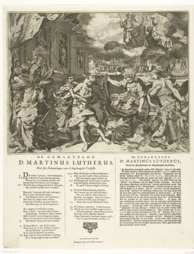 Allegorie op het conflict binnen de Lutherse kerk te Den Haag by anonymous