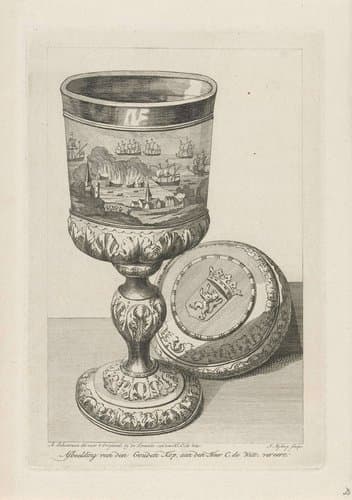 Gouden beker van Cornelis de Witt by J. Mijling
