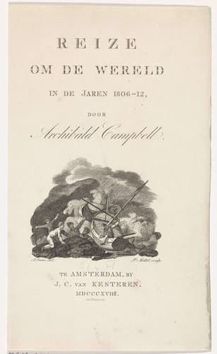 Titelpagina voor:  A. Campbell, Reize om de wereld in de jaren 1806-12, 1818