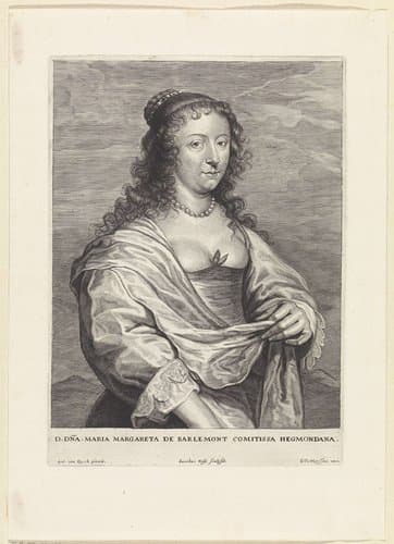 Portret van gravin Maria Margaretha de Berlaymont by Jacob Neefs