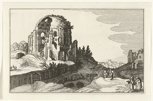 Romeinse ruïnes en kustlandschappen (serie 1) by anonymous
