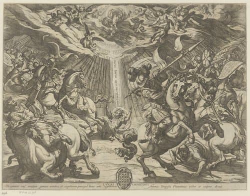 De bekering van Paulus by Antonio Tempesta