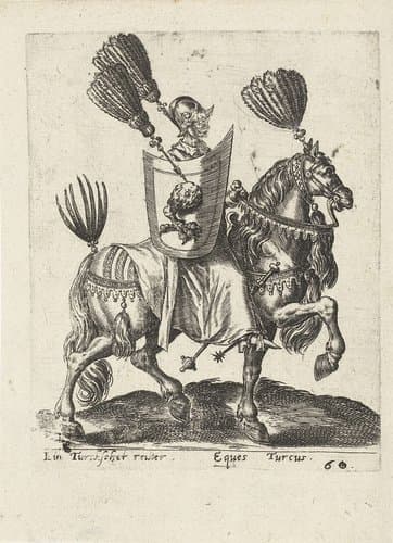Een Ottomaanse ruiter by Abraham de Bruyn