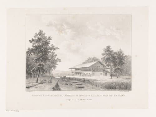 Melkerij op landgoed Spaarnhove by Barend Cornelis Koekkoek