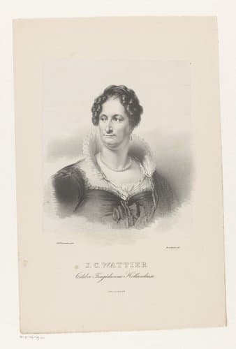 Portret van Johanna Cornelia Wattier by Roelof van der Meulen