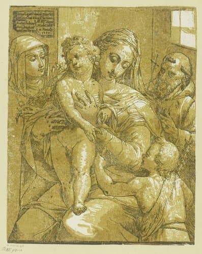 Maria met het Christuskind by Andrea Andreani