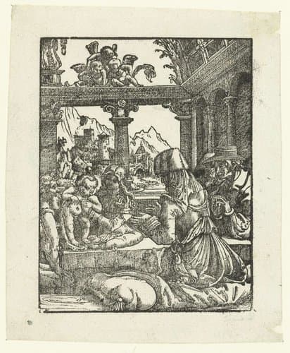 Heilige familie met Anna by Albrecht Altdorfer