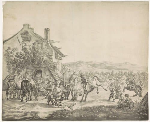 Vermaak voor een herberg by Johannes de Groot (II)
