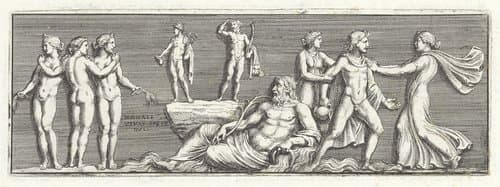 Mythologische figuren by Pietro Sante Bartoli