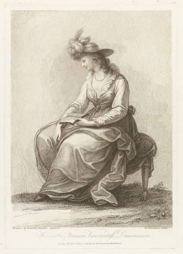 Portret van Henrietta Ponsonby by Francesco Bartolozzi