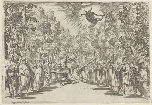 Apollo en de python by Agostino Carracci