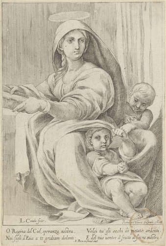 Maria met Kind en de jonge Johannes de Doper by anonymous