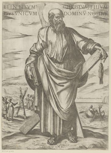 De heilige Andreas by Antonio Tempesta