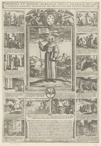 H. Johannes Capistranus en veertien voorstellingen uit zijn leven by Antonio Tempesta