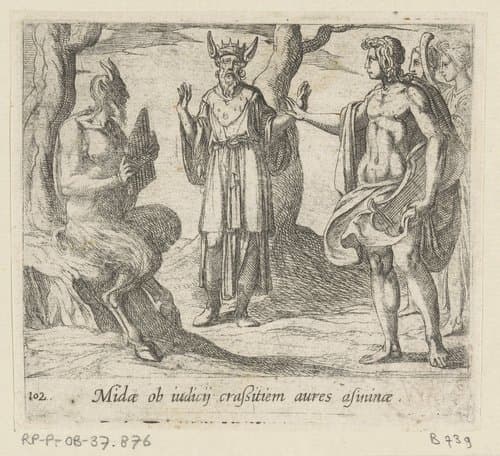 Midae ob iudicij crassitiem aures asininae by Antonio Tempesta
