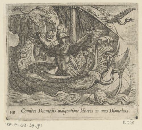Comites Diomedis indignatione Veneris in aves Diomedeas by Antonio Tempesta