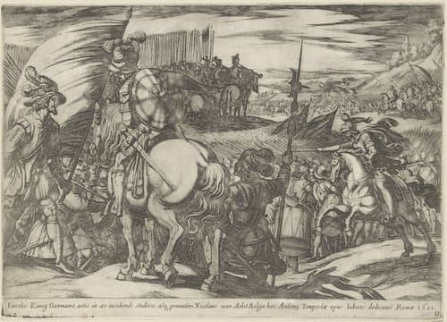 Een leger bereidt zich voor op de aanval by Antonio Tempesta
