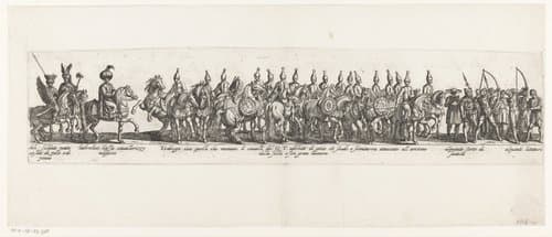 Ordine che tiene il gran Turco quando cavalca by Antonio Tempesta