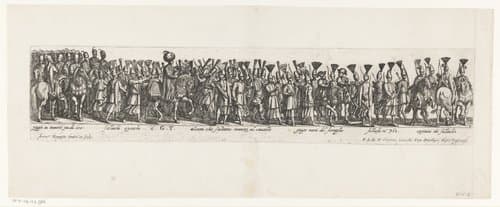 Ordine che tiene il gran Turco quando cavalca by Antonio Tempesta