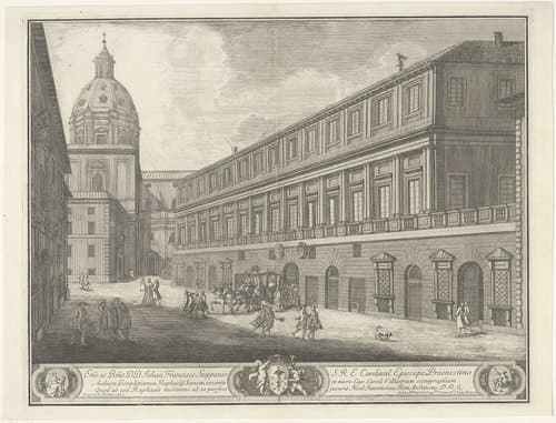 Gezicht in een straat te Rome by Giovanni Maria Cassini