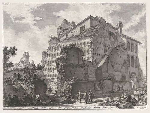Graftombe van familie van keizer Augustus by Giovanni Battista Piranesi
