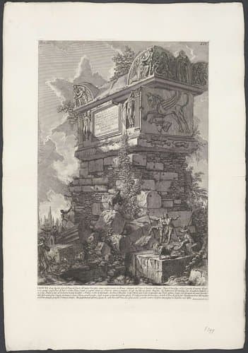 Graftombe aan de Via Cassia by Giovanni Battista Piranesi