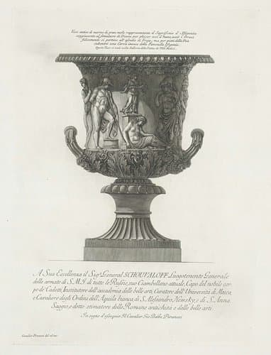 Vazen, kandelaars, grafstenen, sarcofagen, tripods, lampen en ornamenten ontworpen en gegraveerd door Giovanni Battista Piranesi by Giovanni Battista Piranesi