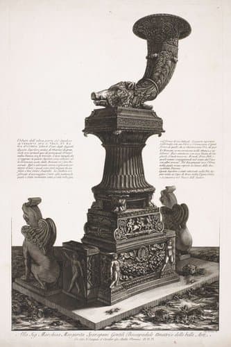 Grafmonument met een rhyton by Giovanni Battista Piranesi