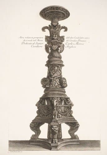Vasi, candelabri, cippi, sarcofagi, tripodi, lucerne, ed ornamenti antichi disegn. ed incisi dal cav. Gio. Batta Piranesi by Giovanni Battista Piranesi