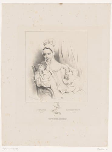 Souvenir. Pervenche / Recollection. Perriwinkle by Achille Devéria