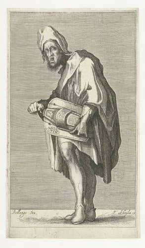 Blinde draailierspeler by Matthäus Merian (I)
