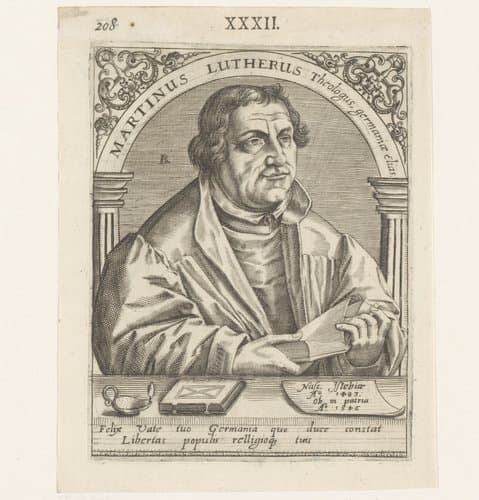 Portret van Maarten Luther by Robert Boissard