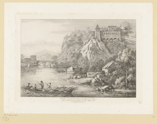 Gezicht op de Couvent des Carmes déchaussés te Lyon by Jean Jacques de Boissieu