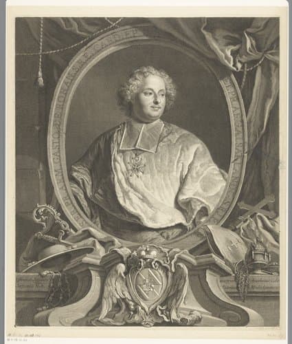 Portret van Kardinaal Armand Gaston Maximilien de Rohan