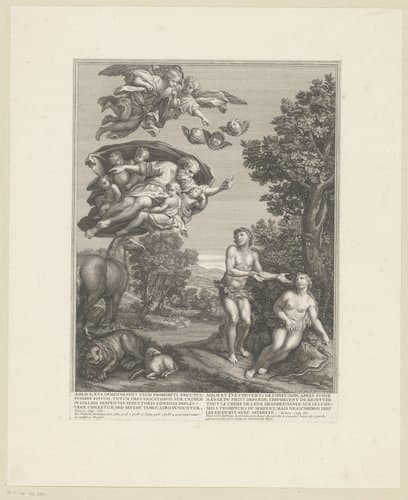 Verdrijving van Adam en Eva uit het paradijs by François Chéreau (I)