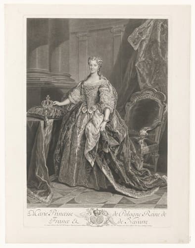Portret van Marie Leszczynska