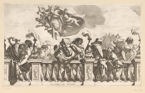 Aanbidding door de koningen by Michel Dorigny