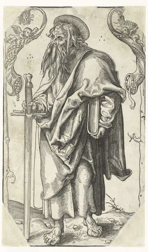 Paulus met zwaard en boek by Lucas Cranach (I)
