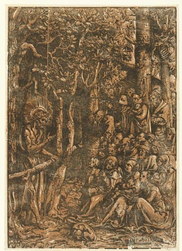 Johannes de Doper predikt tot de mensen by Lucas Cranach (I)