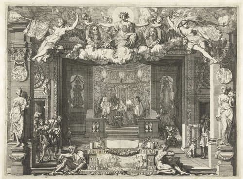 Allegorie op de vrede tussen Engeland en de Verenigde Nederlanden, 1674 by Gerard de Lairesse