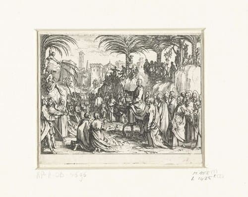 Intocht in Jerusalem by Jacques Callot