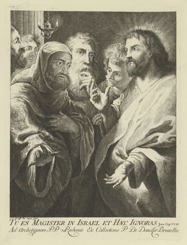 Christus en Nicodemus