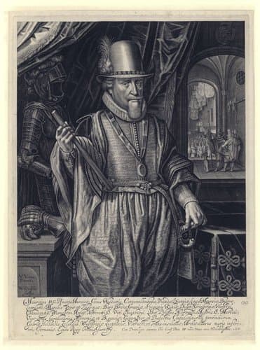 Portret van Maurits by Willem Jacobsz Delff