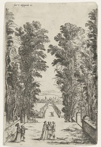 Terras in een park