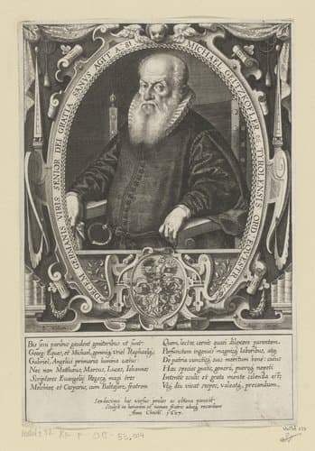 Portret van Michael Geizkofler op 81-jarige leeftijd by Lucas Kilian