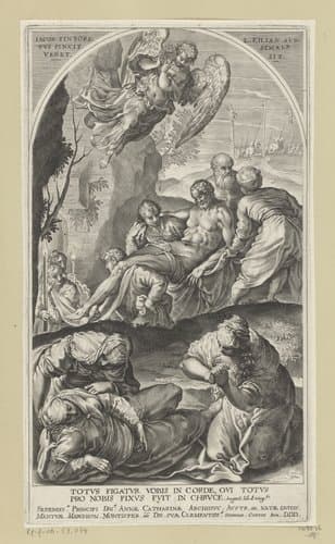 Graflegging van Christus by Lucas Kilian