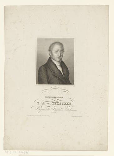 Portret van Johann Adam von Itzstein by Johann Georg Nordheim