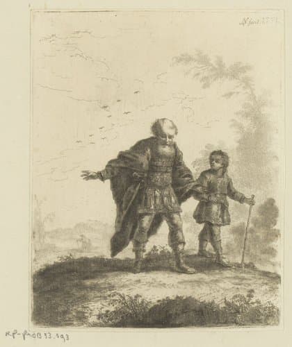 Belisarius en de jongen by Johann Andreas Benjamin Nothnagel