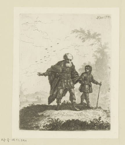 Belisarius en de jongen by Johann Andreas Benjamin Nothnagel