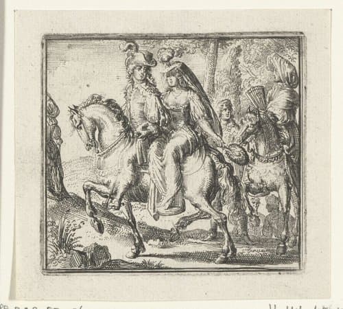 Illustratie voor de Decamerone van Boccaccio by Romeyn de Hooghe